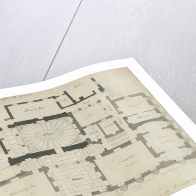 Chillington Hall: pen and pencil drawing, nd [1789] by John Soane