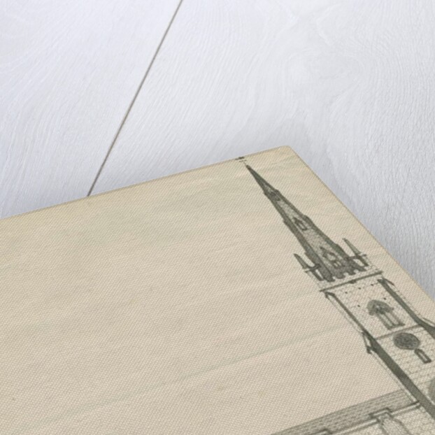 Clifton Campville Church: pen and sepia drawing, nd [?19th cent] by School English