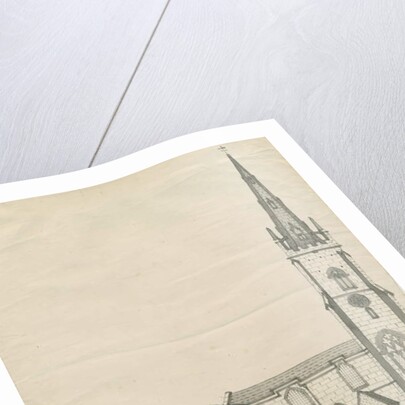 Clifton Campville Church: pen and sepia drawing, nd [?19th cent] by School English