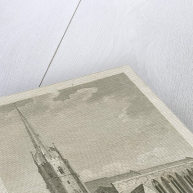 Clifton Campville Church: engraving, nd [c 1790] by Stebbing Shaw