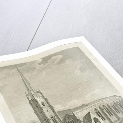 Clifton Campville Church: engraving, nd [c 1790] by Stebbing Shaw