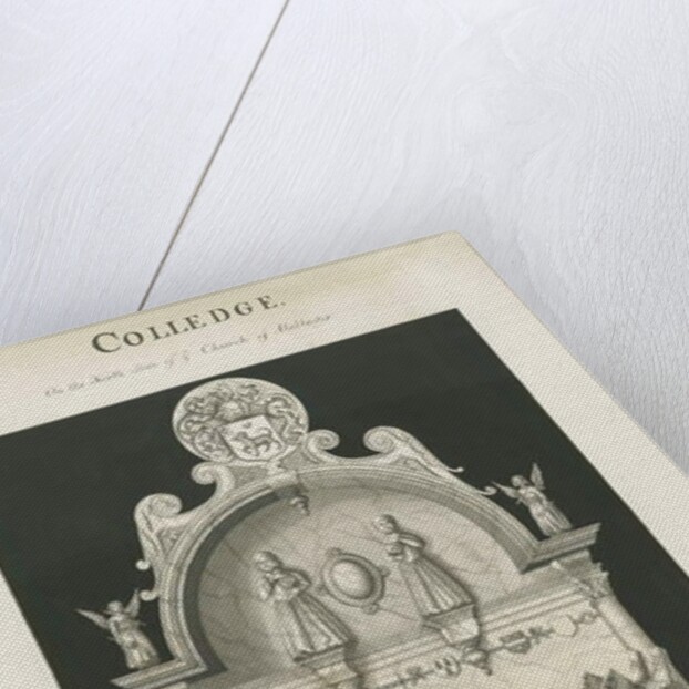 Colwich - Tomb of Robert Wolseley: sepia drawing, nd [c 1837] by John Robert Fernyhough