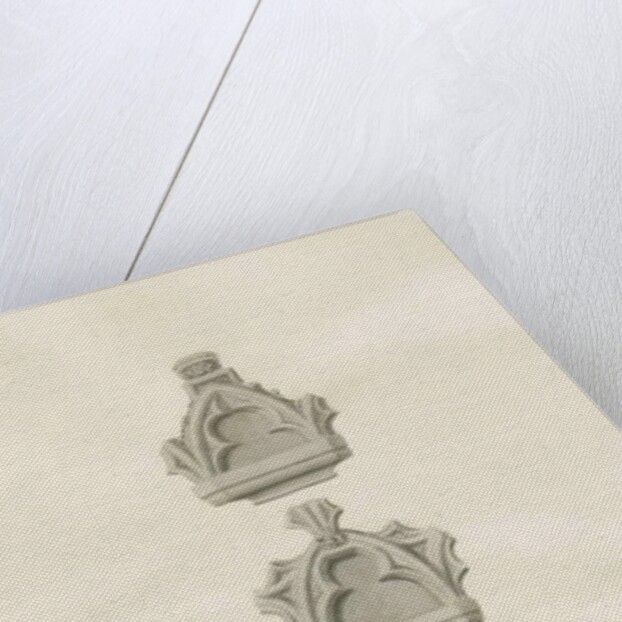 Dieulacres Abbey: sepia drawing, 1847 by John Buckler