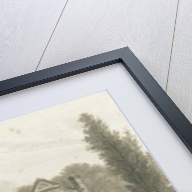 Dimsdale Old Hall: engraving by School English