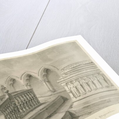 Interior of Draycott in the Moors Church by John Chessell Buckler