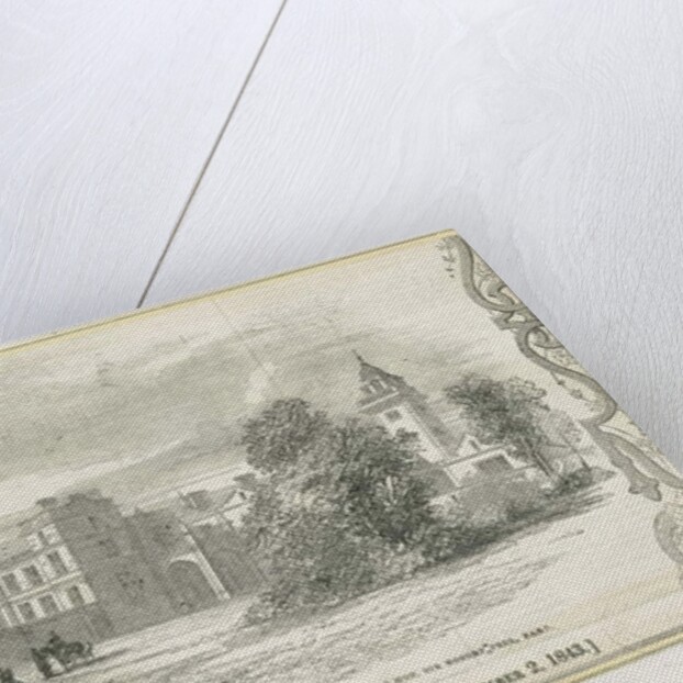 Draton Bassett - 'Drayton Manor' : woodcut engraving by William Linton