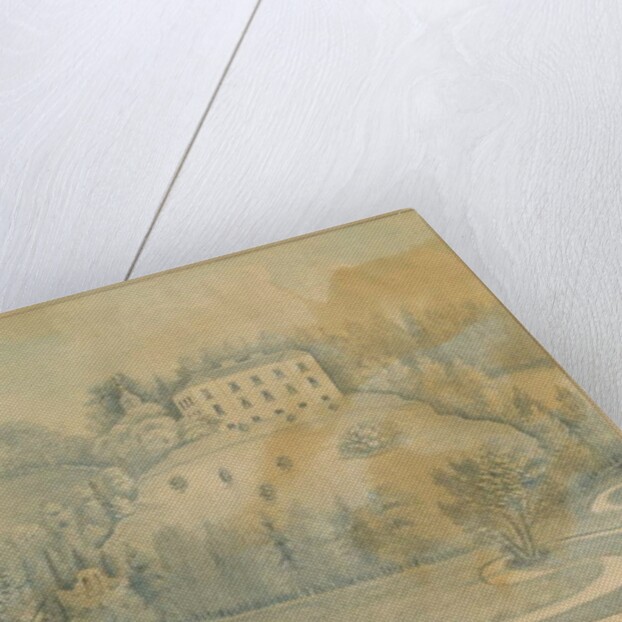 Drayton-in-Hales - Pelwall House: blue wash drawing, nd [?19th cent] by C.B Ash