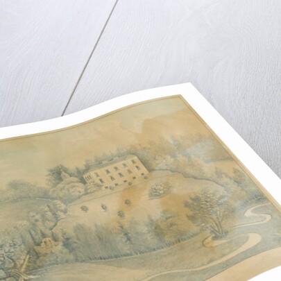 Drayton-in-Hales - Pelwall House: blue wash drawing, nd [?19th cent] by C.B Ash