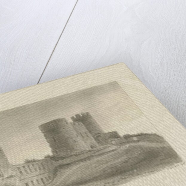 Dudley Castle - The Keep: sepia drawing, 1812 by John Buckler