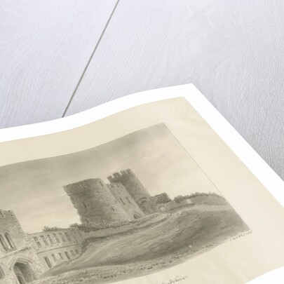Dudley Castle - The Keep: sepia drawing, 1812 by John Buckler