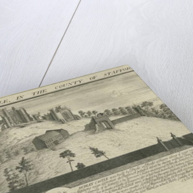 Dudley Castle: engraving, 1731 by Samuel Buck