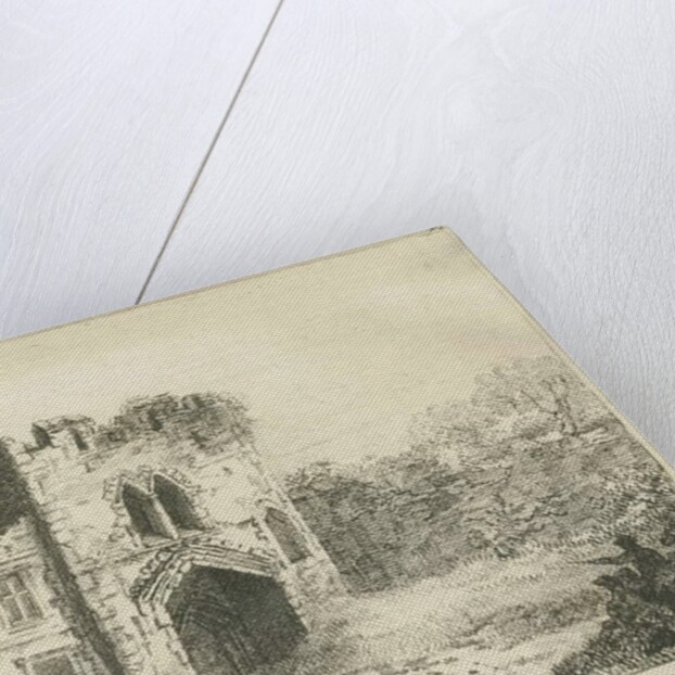 Dudley Castle - The Gatehouse: lithograph, nd [c 1801] by School English