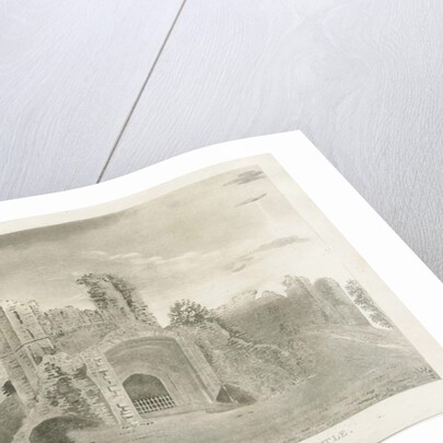 Dudley Castle - Principal Entrance: aquatint engraving, nd [?18th cent] by School English