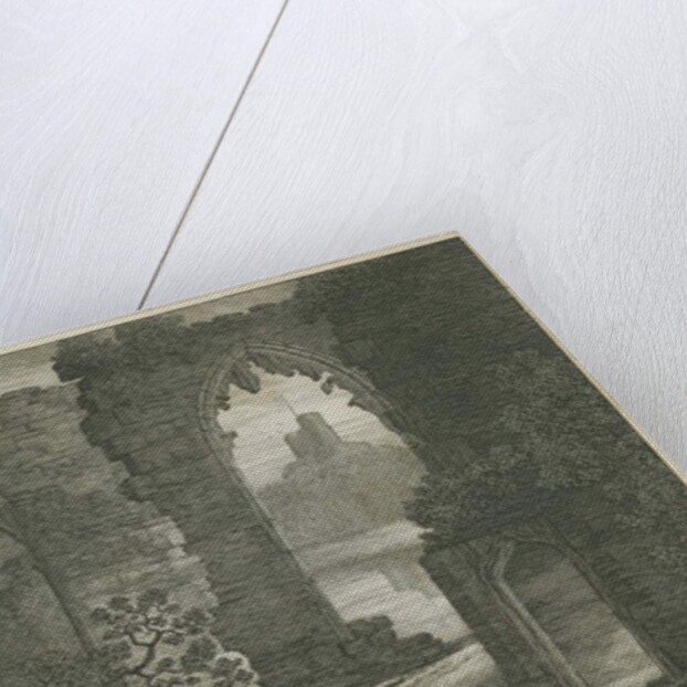 Dudley Castle - The Keep: etching, 1818 by School English