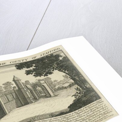 Dudley Priory: engraving, 1731 by Samuel Buck