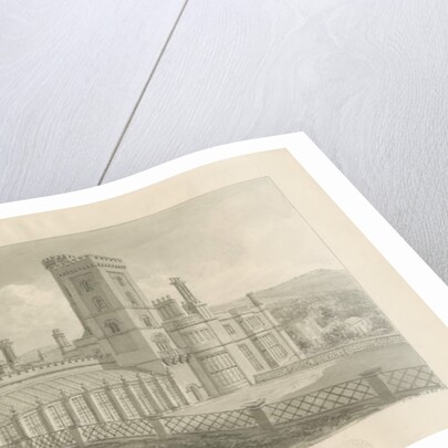 Ilam Hall: sepia drawing, 1826 by John Chessell Buckler