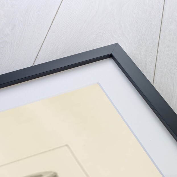 Font in Eccleshall Church: sepia drawing, 1837 by John Buckler