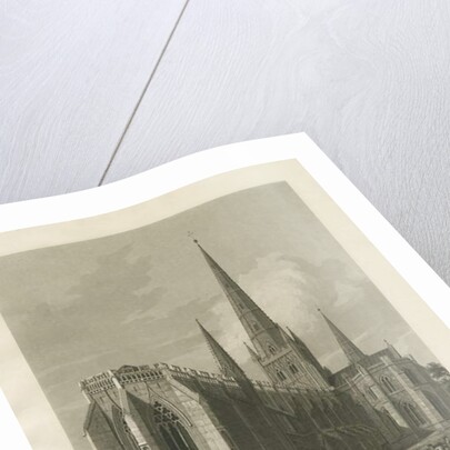 Lichfield Cathedral - North East View by Charles Wild