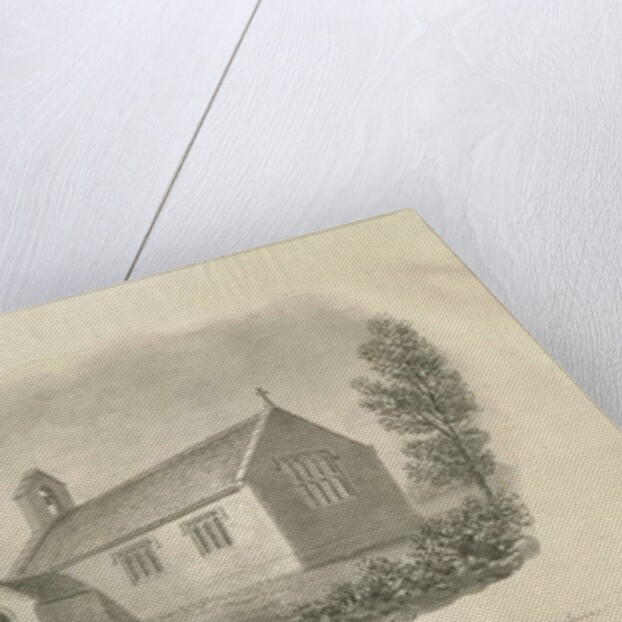 Eccleshall - Cotes Heath Chapel: sepia drawing, nd [c 1843] by John Buckler