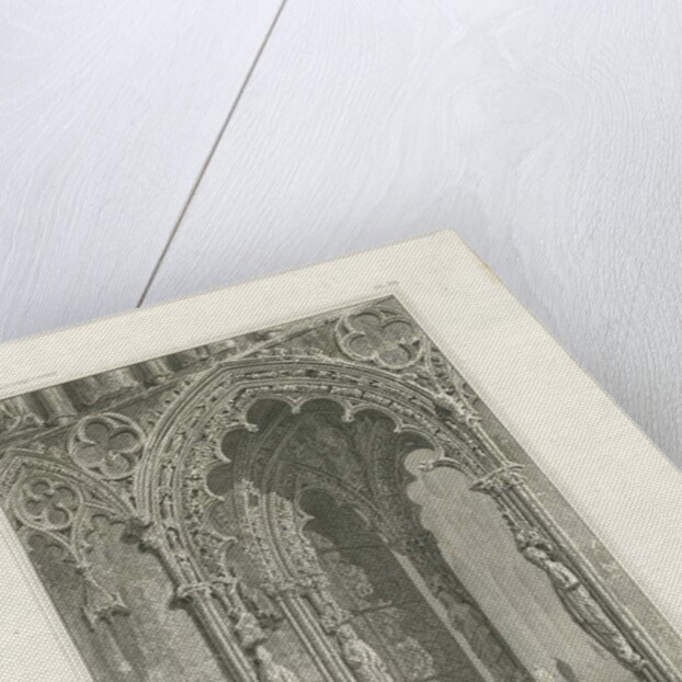 Lichfield Cathedral - West Doorway: engraving, nd [c 1820] by John Britton