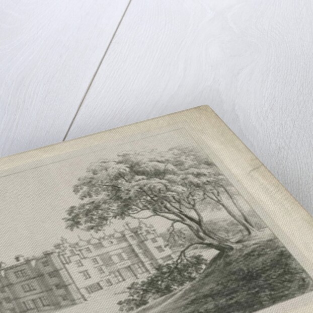 Keele Hall: lithograph by School English