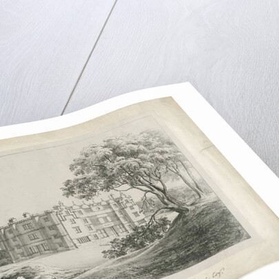 Keele Hall: lithograph by School English