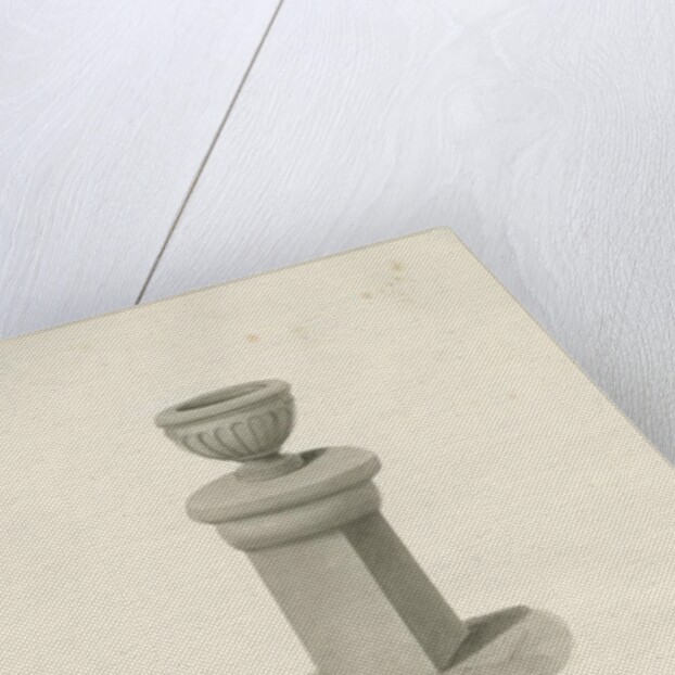 Font in Edingale Church by John Buckler