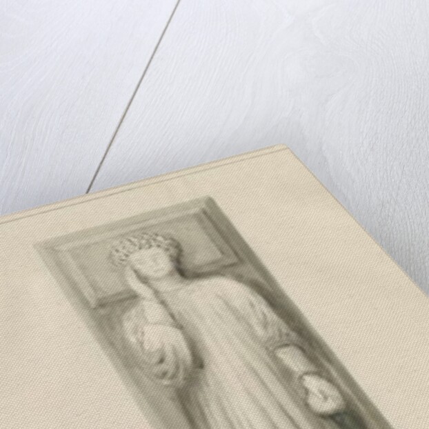 Elford Church - 'The Stanley Monument': sepia wash, 1838 by John Buckler