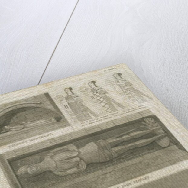 Elford Church - 'The Stanley Monument': engraving, nd [?19th cent] by Stebbing Shaw