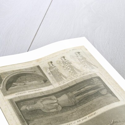 Elford Church - 'The Stanley Monument': engraving, nd [?19th cent] by Stebbing Shaw