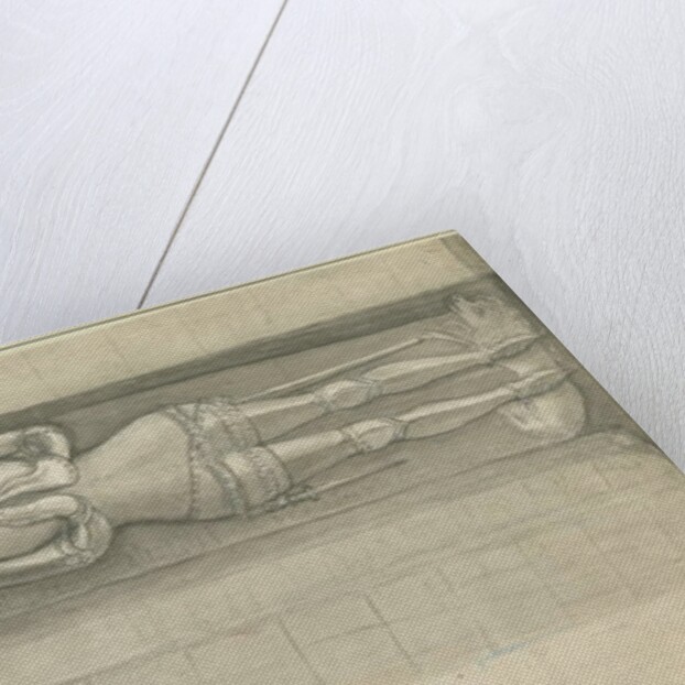 Elford Church: sepia drawing, nd [1762-1802] by Stebbing Shaw