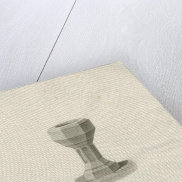 Font in Ellastone Church by John Buckler