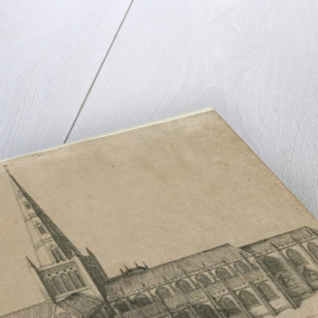 Lichfield Cathedral - South View by William Dugdale