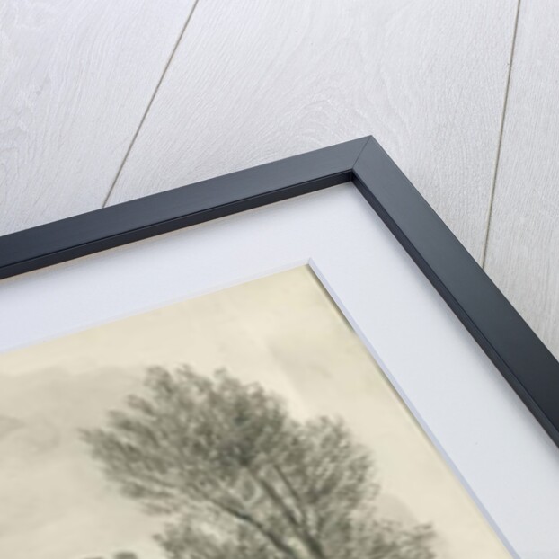 Endon Church: sepia drawing, 1844 by John Buckler