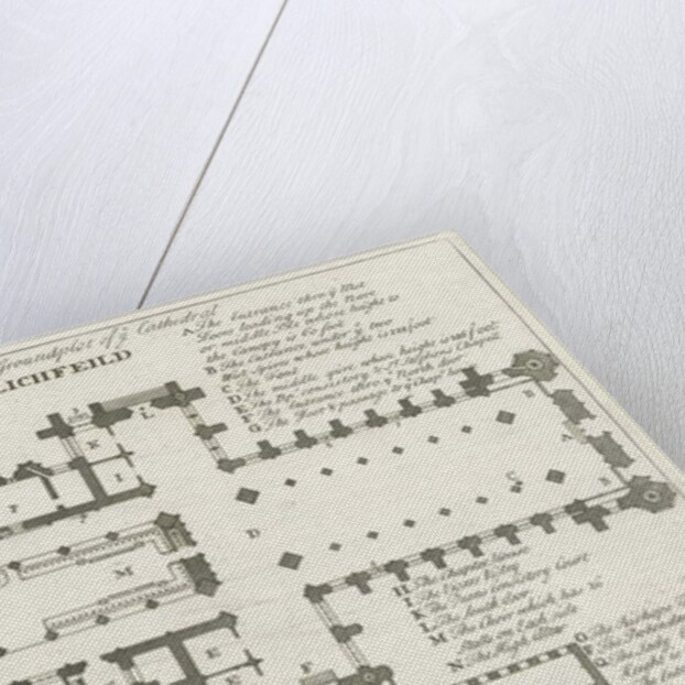 Lichfield Cathedral - Ground Plan by School English