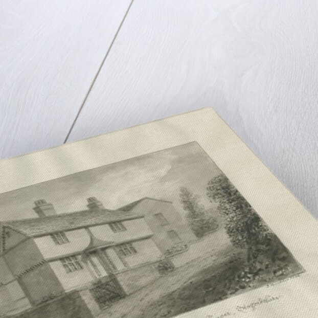 Kinver Town - 'Master's House': sepia drawing, 1846 by John Buckler