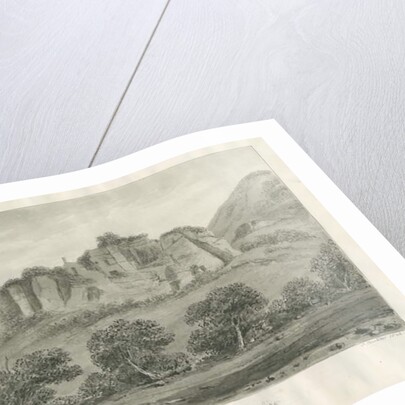 Kinver Edge: sepia drawing, 1846 by John Buckler