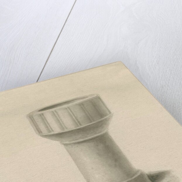 Font in Enville Church by John Chessell Buckler