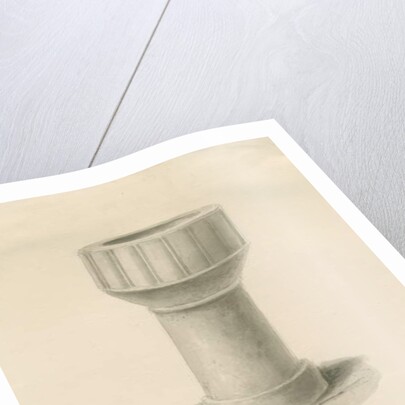 Font in Enville Church by John Chessell Buckler