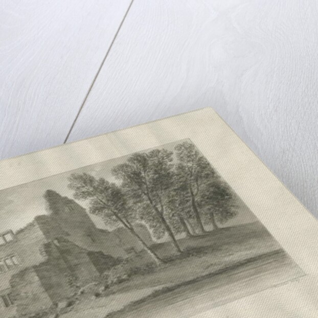 Biddulph - Knypersley Hall [old] : sepia drawing, 1847 by John Buckler