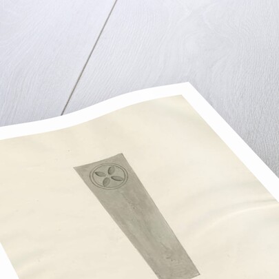 Enville Church - Gravestone: sepia drawing, 1820 by John Chessell Buckler