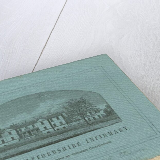 Etruria - 'North Staffordshire Infirmary': line engraving by School English