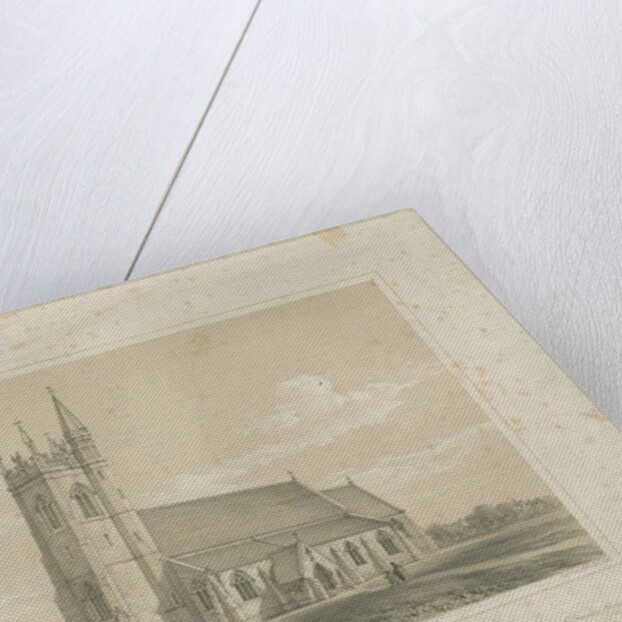 Leek - St. Luke's Church: lithograph, nd [?mid 19th cent] by School English