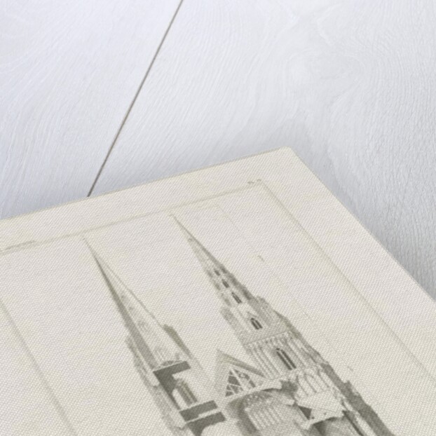 Lichfield Cathedral - West Front: engraving, nd [c 1819] by John Britton