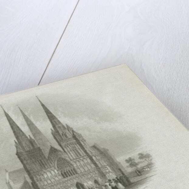 Lichfield Cathedral - West Front by School English