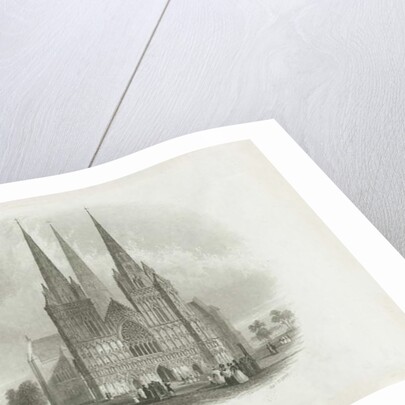 Lichfield Cathedral - West Front by School English