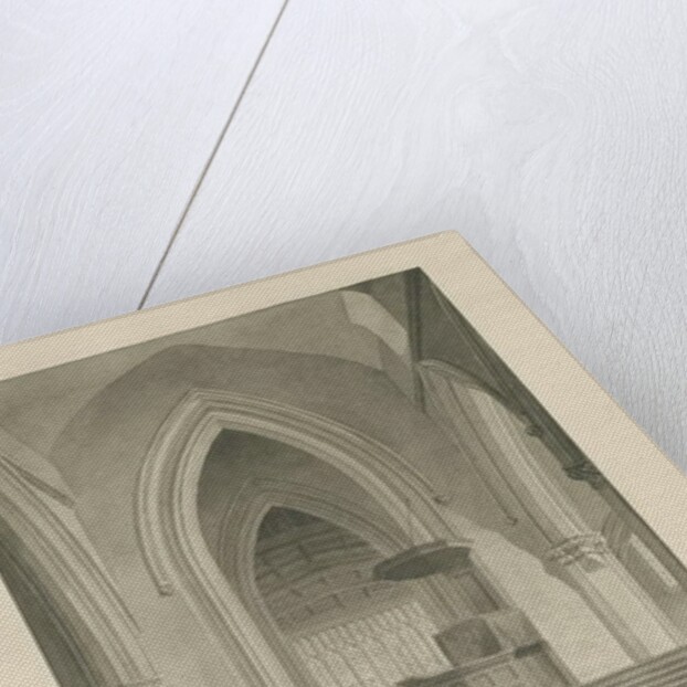 Interior of Leigh Church by John Chessell Buckler