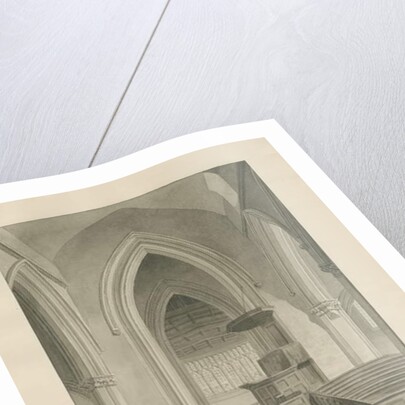 Interior of Leigh Church by John Chessell Buckler