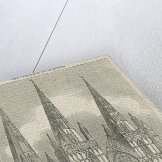 Lichfield Cathedral - West Front by School English