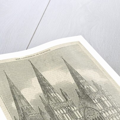 Lichfield Cathedral - West Front by School English